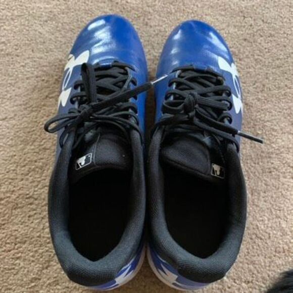 Under Armour Size 10 Baseball Cleats Spikes - Picture 5 of 11